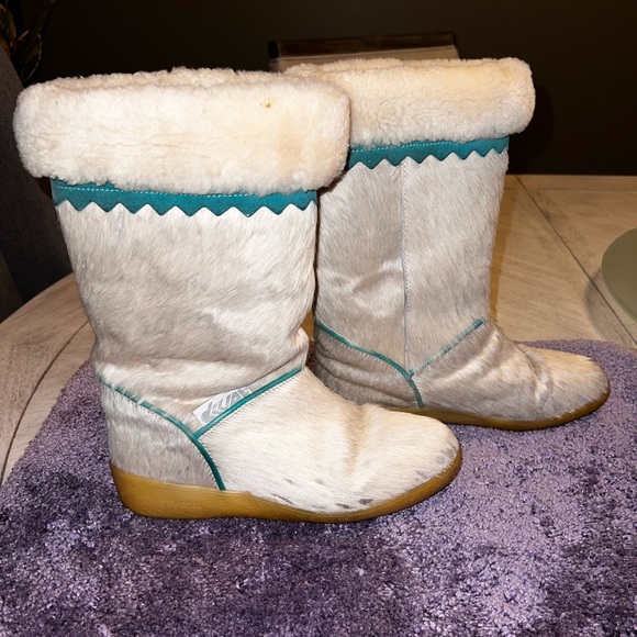 Dival Alphine “Alessia” Boots-Goat fur-merino wool interior-women 39(8)-Italy - Picture 1 of 14